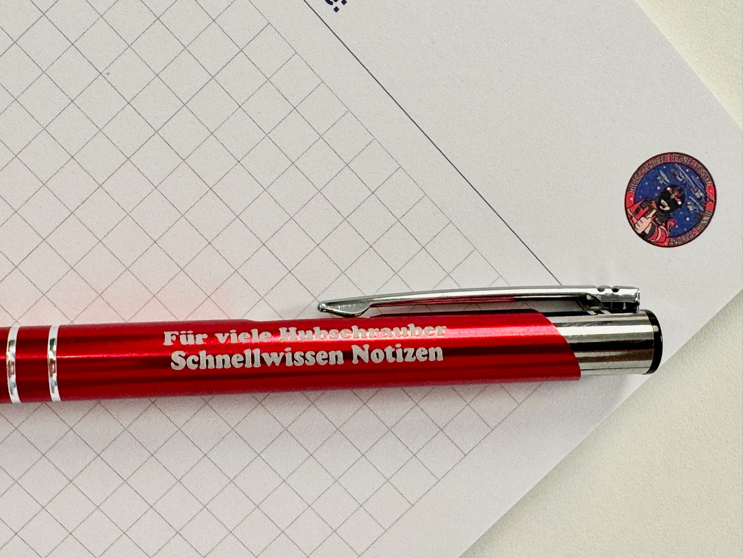 Kugelschreiber + Heli-Notizblock - Hubschrauber Schnellwissen