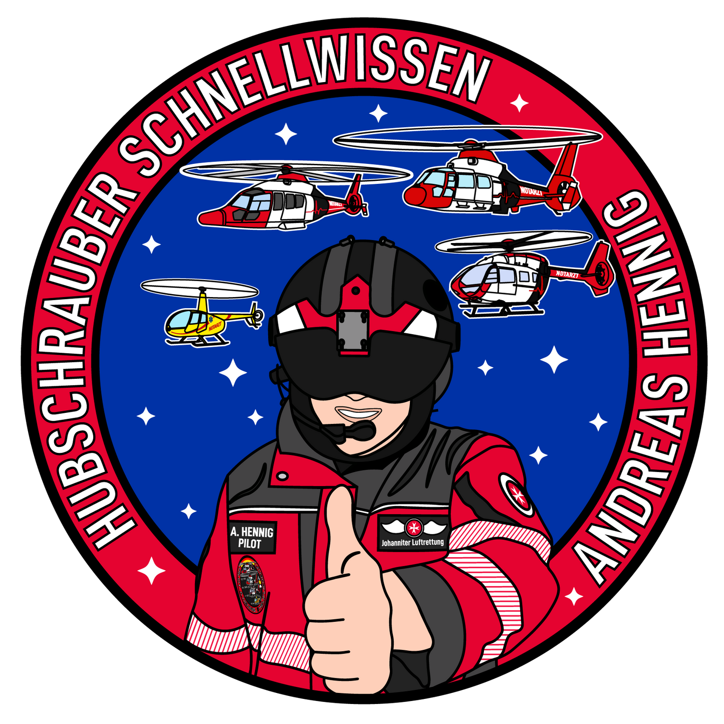 Kühlschrankmagnet - Hubschrauber Schnellwissen