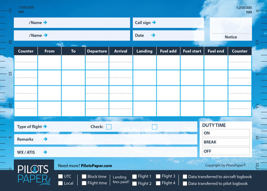 Pilots Paper (5 Blöcke)