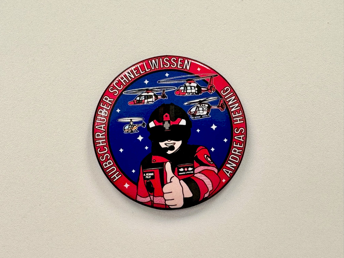 Kühlschrankmagnet - Hubschrauber Schnellwissen