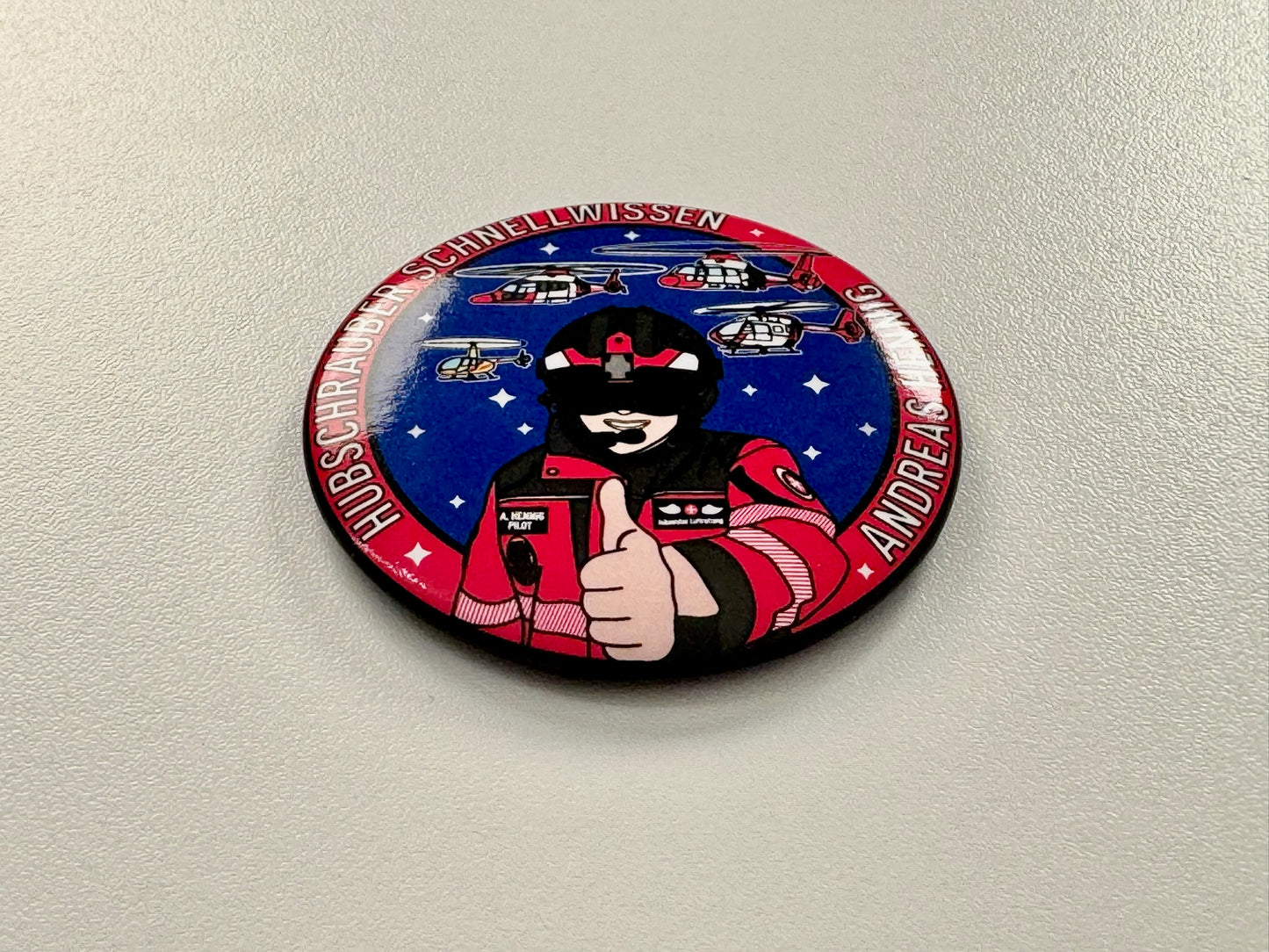 Kühlschrankmagnet - Hubschrauber Schnellwissen