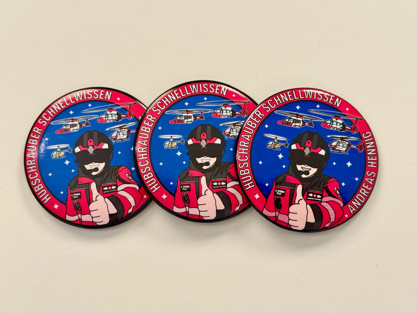 Kühlschrankmagnet - Hubschrauber Schnellwissen