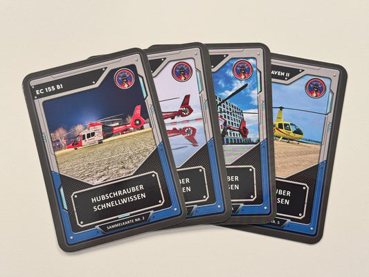 Helifliegen.Fi Sammelkarten Nr. 2 bis 5