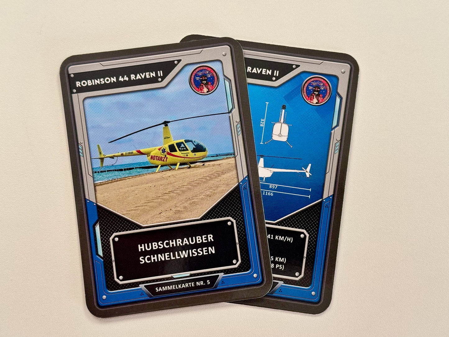 Helifliegen.Fi Sammelkarten Nr. 2 bis 5