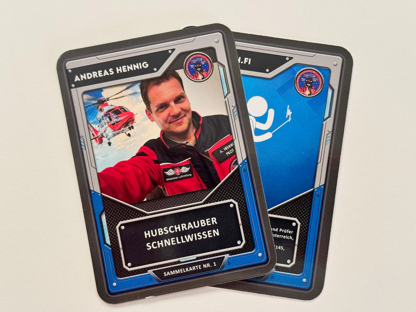 Helifliegen.Fi Sammelkarte Nr. 1