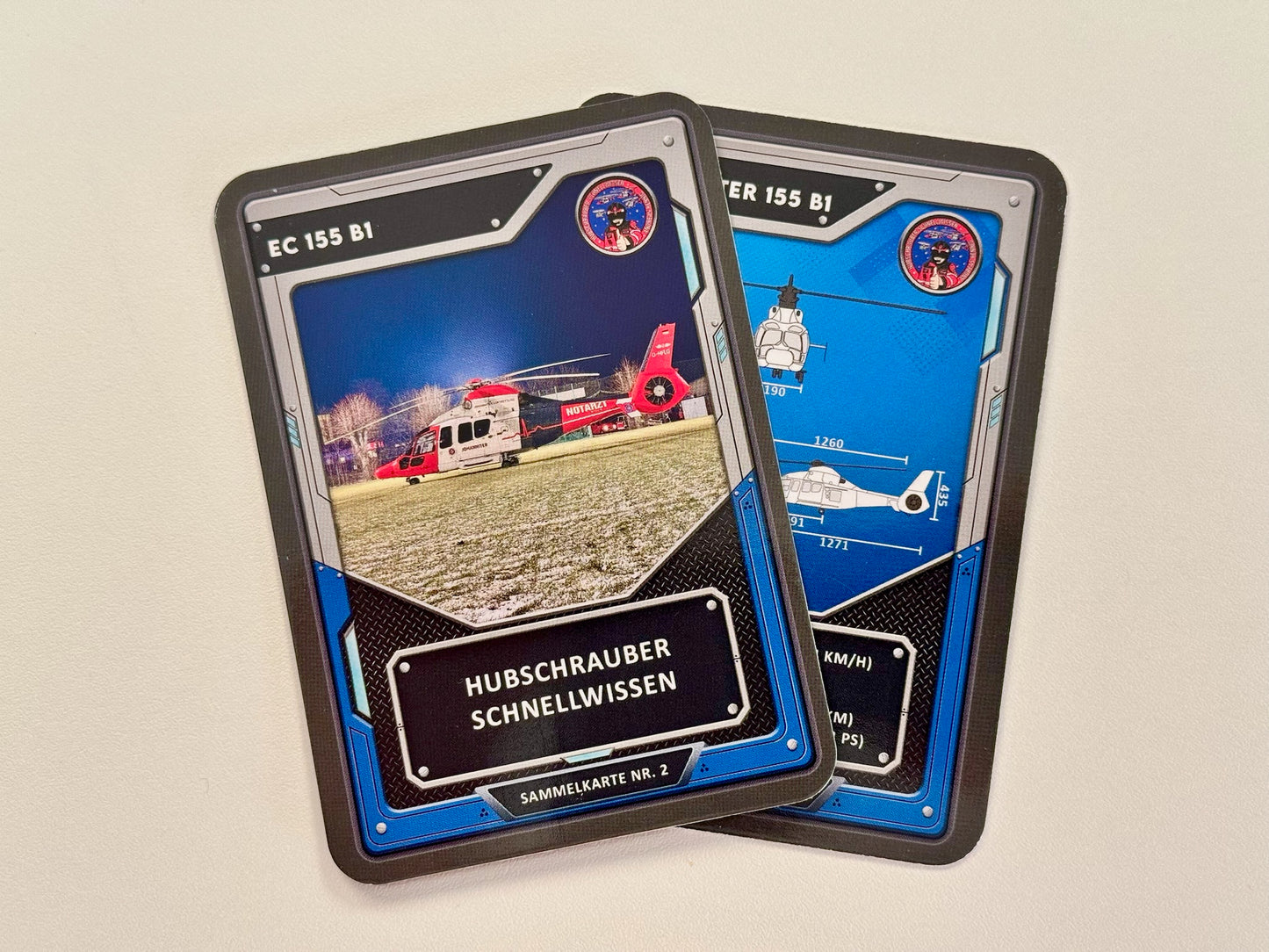 Helifliegen.Fi Sammelkarten Nr. 2 bis 5